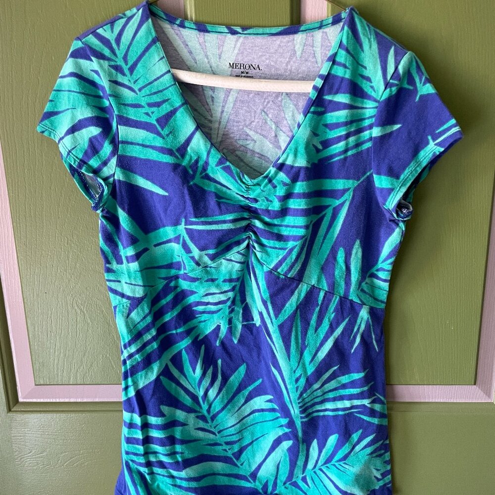 Merona patterned cotton shell - M
